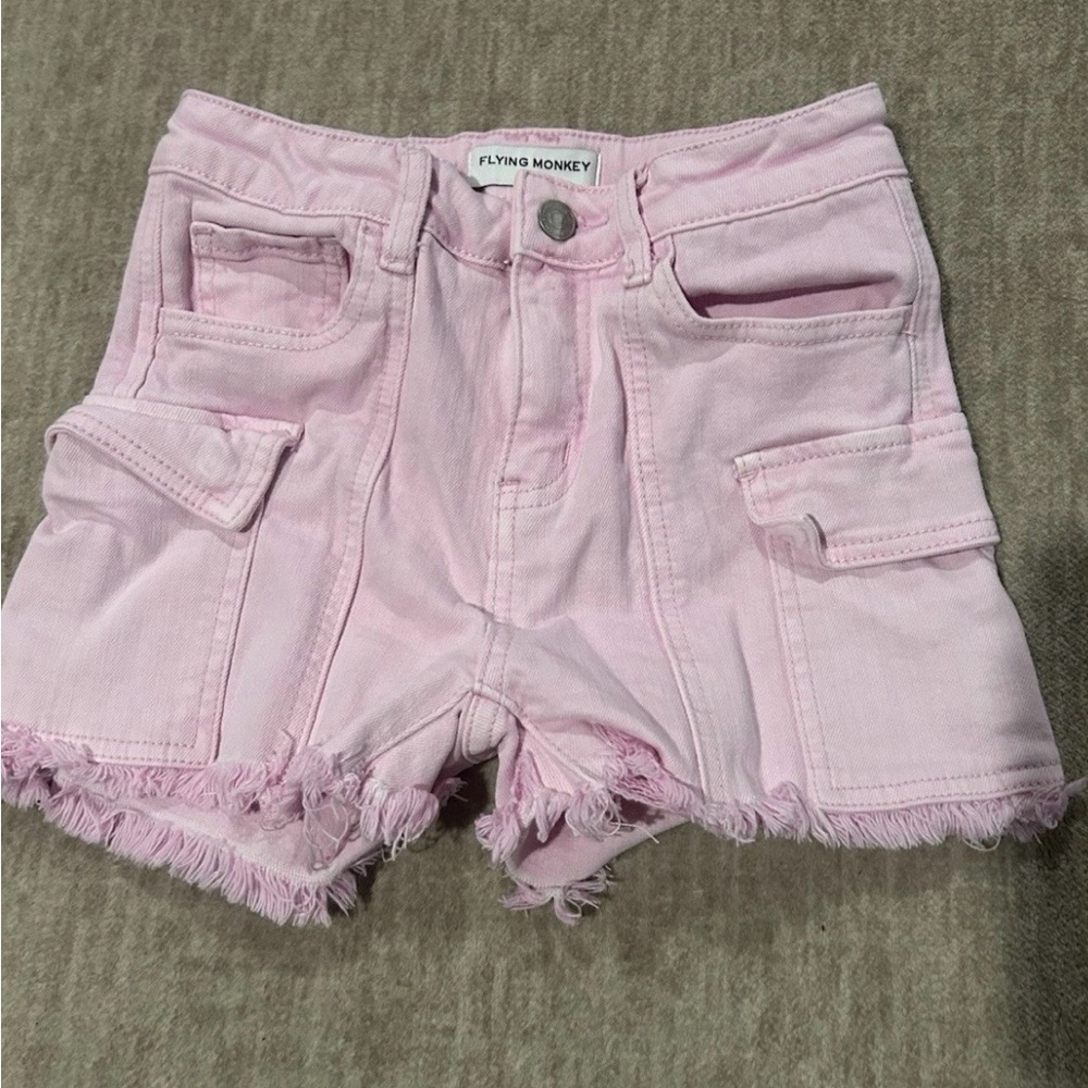 Flying Monkey Light Pink Jean Shorts Size 12